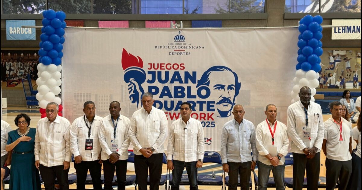 Ministro Kelvin Cruz deja iniciados los Juegos Juan Pablo Duarte, en Nueva York