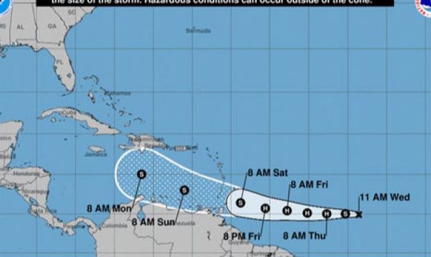 Tormenta tropical Gonzalo se convertirá en huracán este jueves