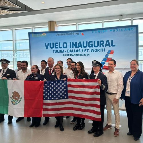 American Airlines primera aerolínea extranjera en volar a Tulum