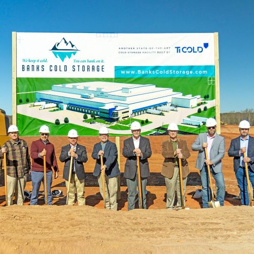 Dan comienzo a la construcción de una revolucionaria instalación de almacenamiento en frío de 210,620 pies cuadrados con el diseño de vanguardia de Ti Cold: Banks Cold Storage