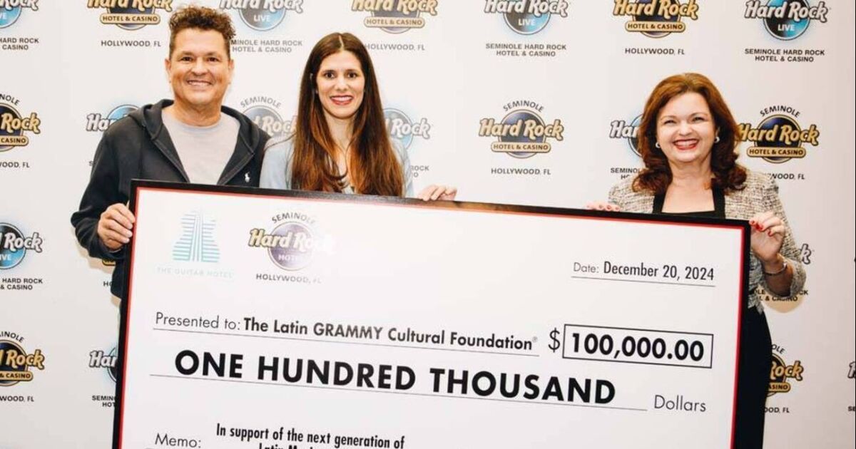 Seminole Hard Rock Hotel & Casino Hollywood fortalece su compromiso con la música latina con una donación de $100,000 a la Fundación Cultural Latin GRAMMY®