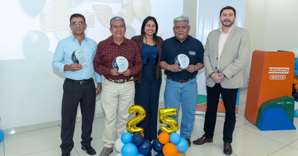 Plastigama reconoce la trayectoria y compromiso de 88 colaboradores en la celebración anual de quinquenios