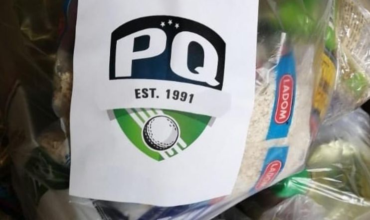 Fundación PQ entrega alimentos a caddies del país