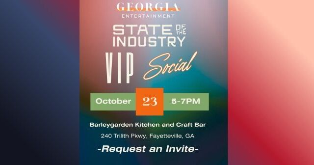 Georgia Entertainment anuncia un evento VIP Mixer tras la "Cumbre sobre el estado de la industria" de Trilith