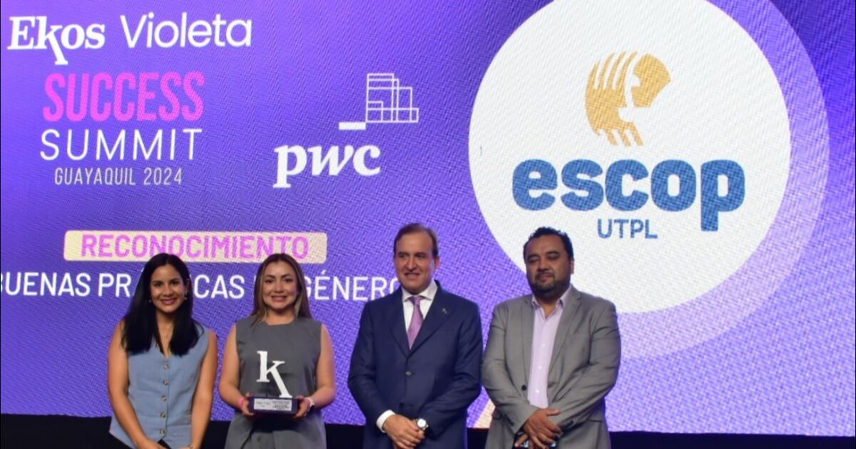 ESCOP UTPL recibe reconocimiento por buenas prácticas en equidad de género