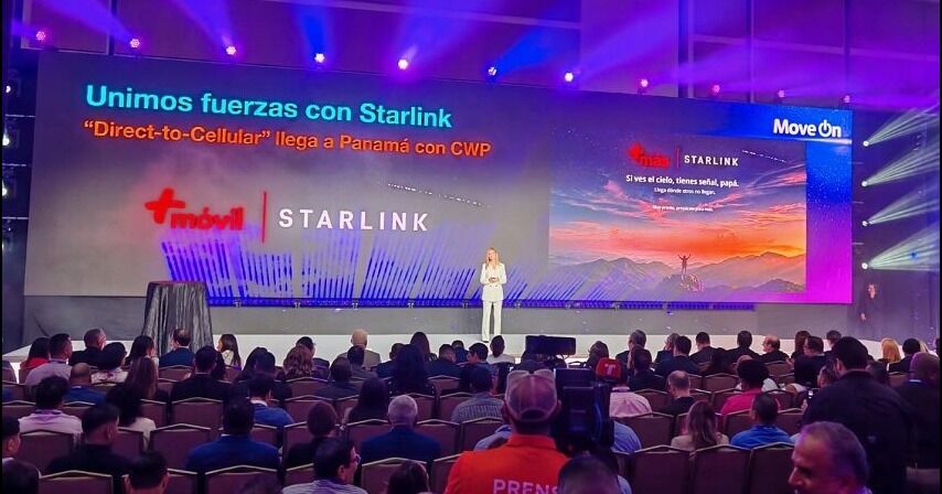 +Móvil anuncia histórico acuerdo con Starlink para lanzar la primera red satelital móvil de Panamá