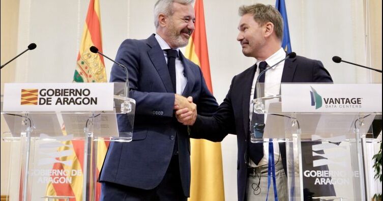 Vantage promete inversiones por 3,200 mde para crear un Centro de Datos en Aragón