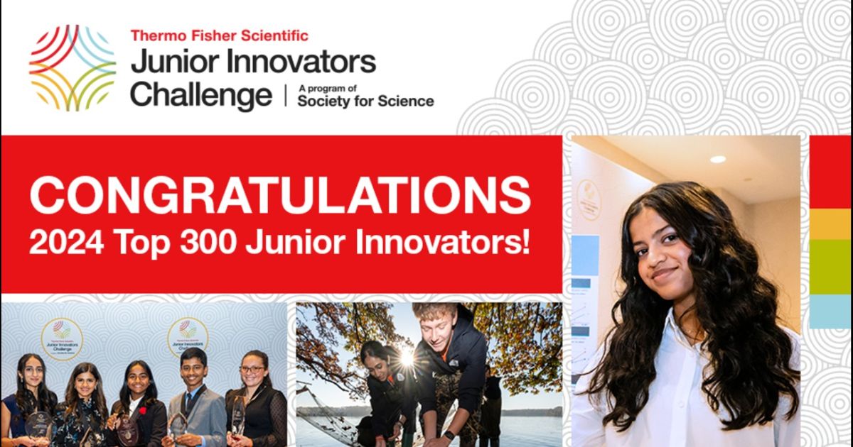 Thermo Fisher Scientific 2024: 300 mejores innovadores de la escuela secundaria en la principal competencia STEM del país