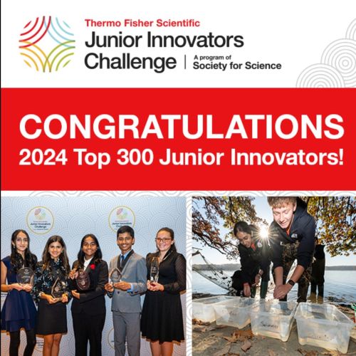 Thermo Fisher Scientific 2024: 300 mejores innovadores de la escuela secundaria en la principal competencia STEM del país