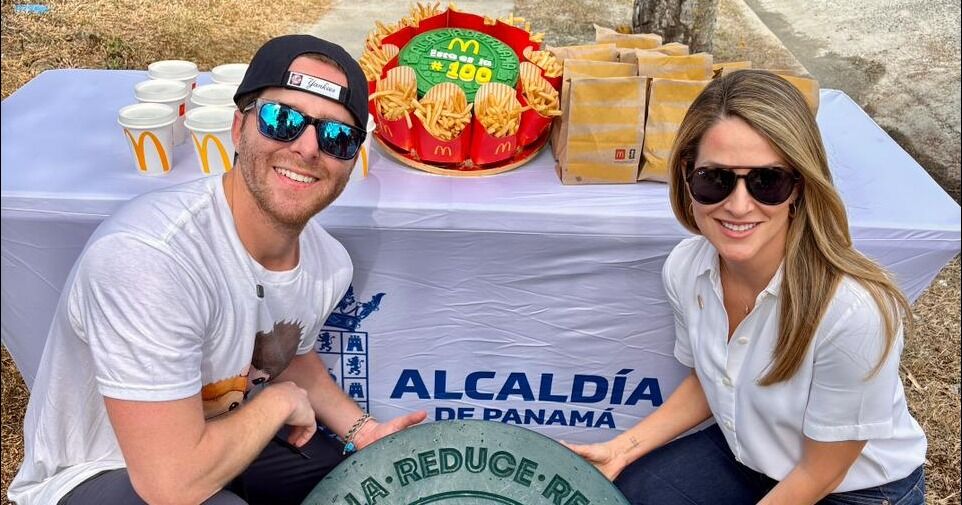McDonald’s Panamá y la Alcaldía de Panamá instalan la tapa de alcantarilla 100 del programa de recuperación urbana