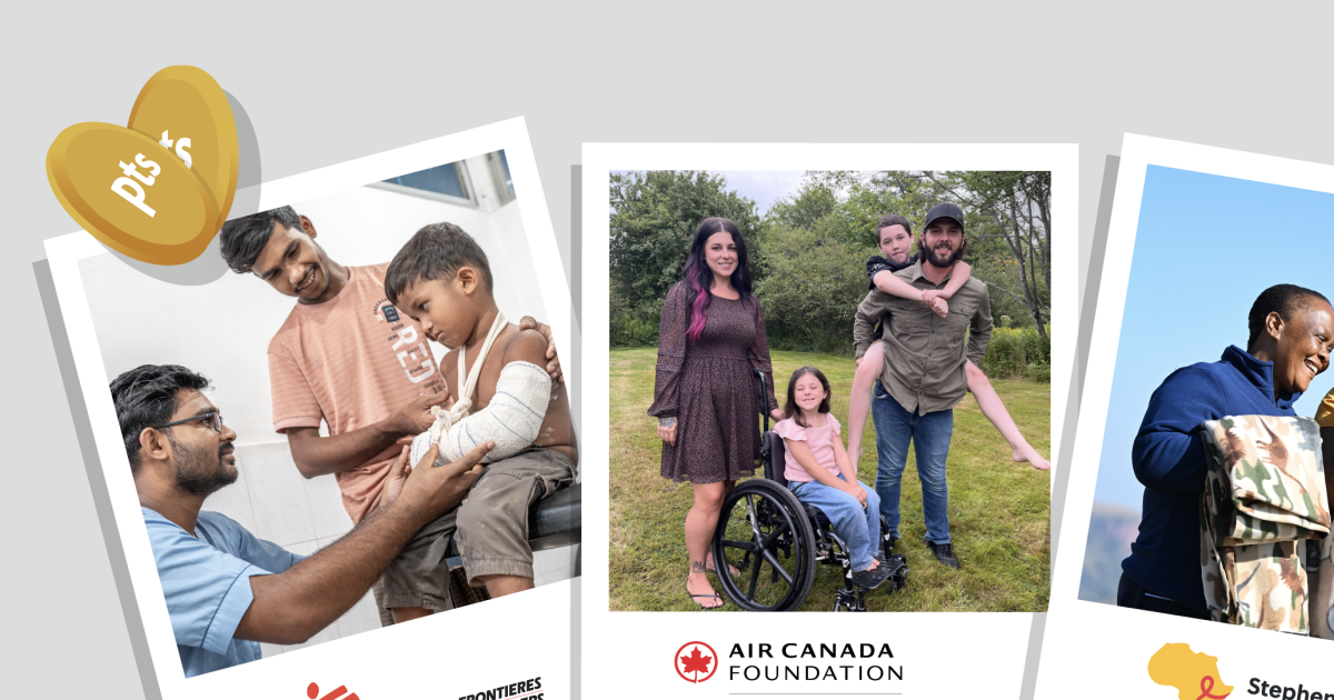 Air Canada y Aeroplan celebran 20 años del programa de donaciones para miembros de Aeroplan y más de 1.800 millones de puntos donados a organizaciones benéficas