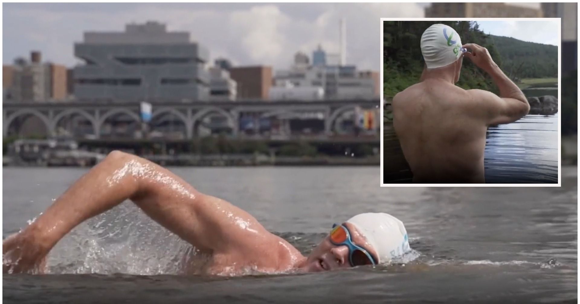 Nadador de 53 años completa épica travesía; nadó 507 kilómetros y atravesó el Río Hudson en Nueva York