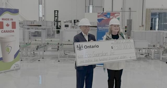 Eco Guardian recibe una inversión de $1.5 millones del gobierno de Ontario