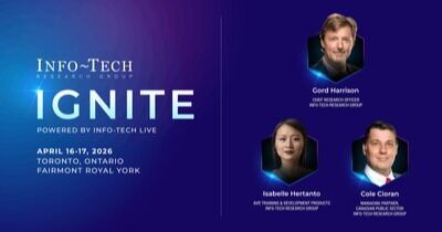 La tecnología de la información, el talento y el liderazgo exponenciales serán el centro de atención en Info-Tech IGNITE 2026 en Toronto y Detroit