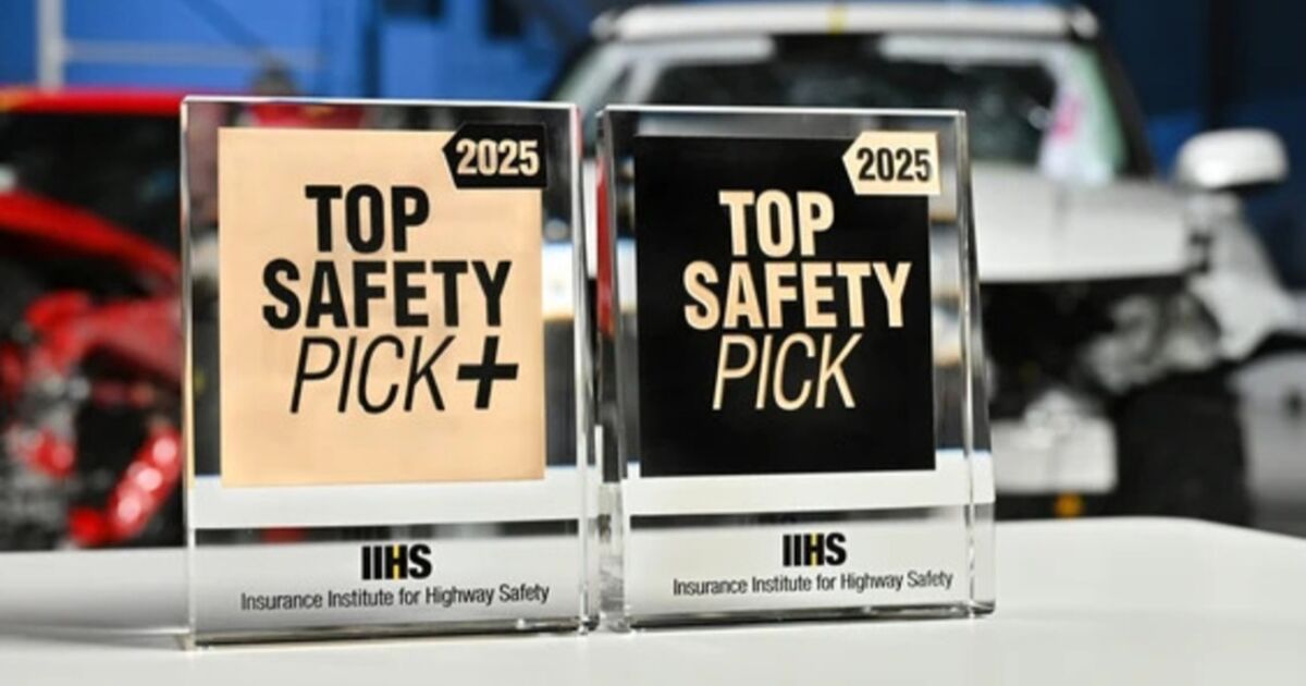 Seis vehículos del año 2025 obtienen el premio Top Safety Pick+ del IIHS