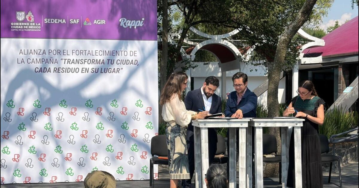 Rappi Turbo y SEDEMA impulsan campaña masiva de separación de residuos en CDMX