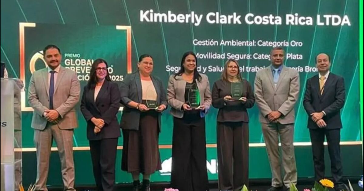 Planta de Kimberly-Clark Costa Rica recibe tres premios Preventico 2025
