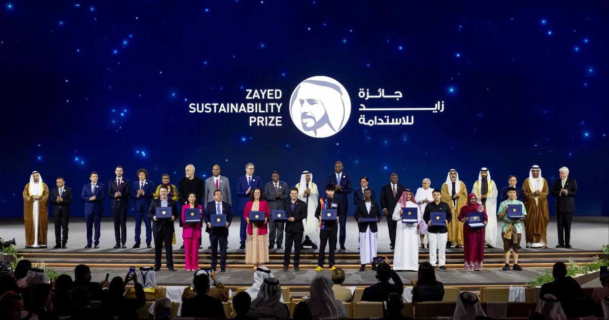 Premio Zayed a la Sostenibilidad rinde homenaje a pioneros mundiales que impulsan el progreso