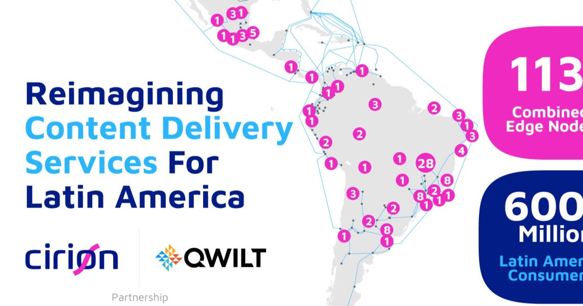 Cirion y Qwilt se asocian para revolucionar los servicios de entrega de contenido en toda América Latina