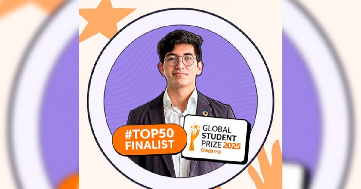 Joven venezolano Diego Chávez se ubica entre los 50 finalistas del Global Teacher Prize 2025