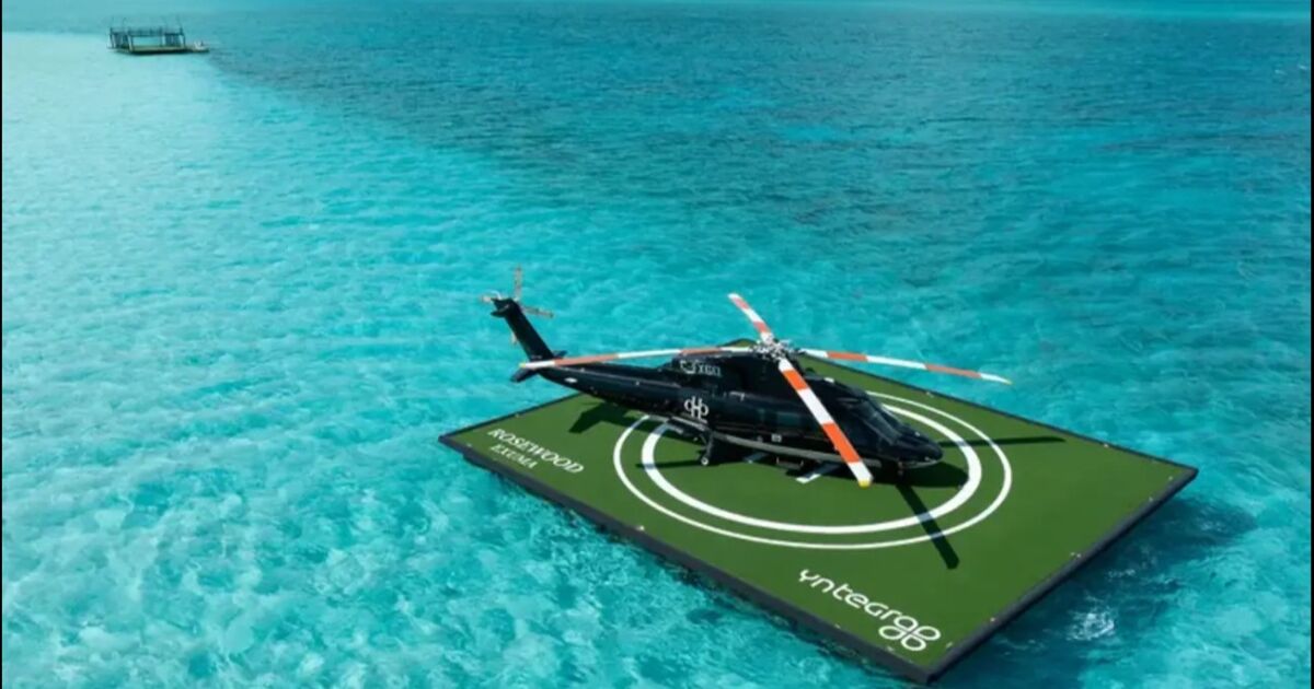 Este nuevo complejo turístico de las Bahamas tendrá el primer helipuerto flotante del mundo
