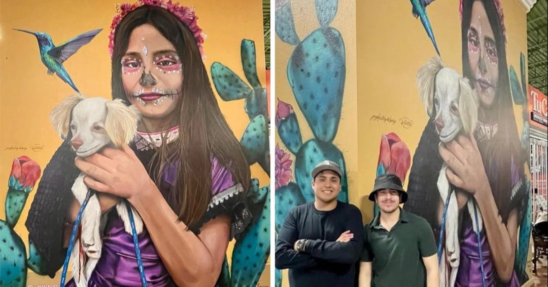 Con murales y tapetes, migrantes llevan ‘un pedacito’ de Guanajuato hasta Atlanta