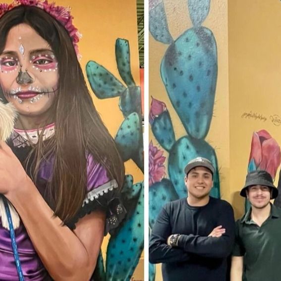 Con murales y tapetes, migrantes llevan ‘un pedacito’ de Guanajuato hasta Atlanta