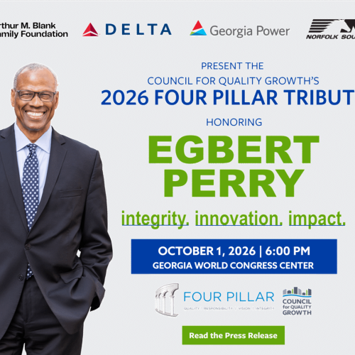 Egbert Perry recibirá el 37.º premio anual de los Cuatro Pilares del Consejo para el Crecimiento de Calidad