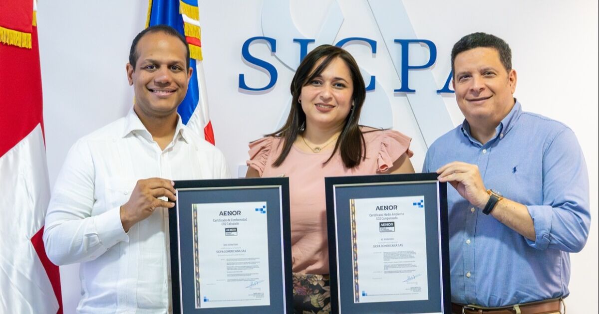 SICPA Dominicana alcanza hito de sostenibilidad: AENOR certifica su reducción de emisiones y neutralidad de carbono