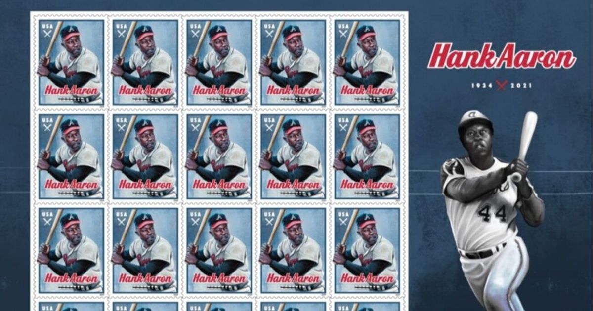 USPS presenta el sello Henry “Hank” Aaron en el 50 aniversario del récord eclipsante de jonrones