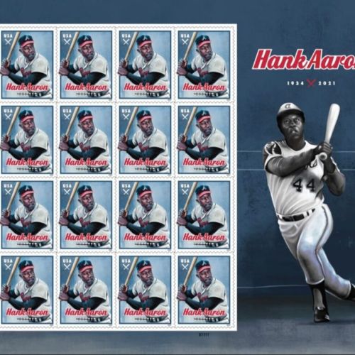 USPS presenta el sello Henry “Hank” Aaron en el 50 aniversario del récord eclipsante de jonrones
