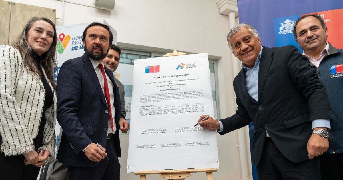 Histórico convenio MOP-Gobierno Regional terminará con los caminos de tierra y pavimentará el 50 por ciento de las rutas de Ñuble al 2030
