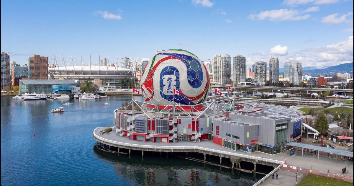 El Science World de Vancouver transformará su emblemática cúpula en el balón oficial de la Copa Mundial de la FIFA 2026™