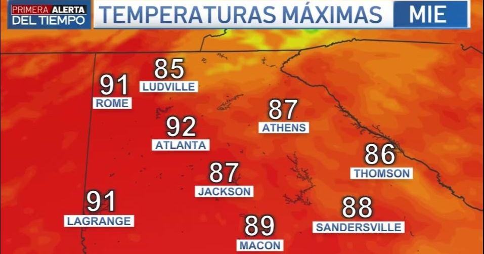 Menos calor y más tormentas para metro Atlanta