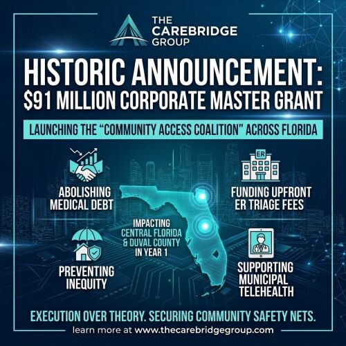 El Grupo CareBridge se compromete a aportar 5,71 millones de dólares para lanzar una "Coalición de Acceso Comunitario" integral en Florida Central