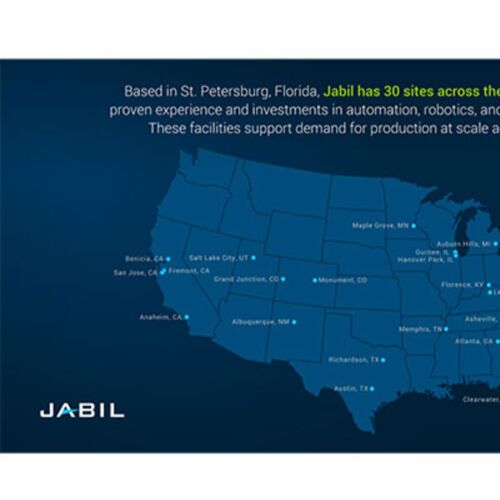 Jabil invertirá 500 millones de dólares en la fabricación de hardware de IA en EE. UU.