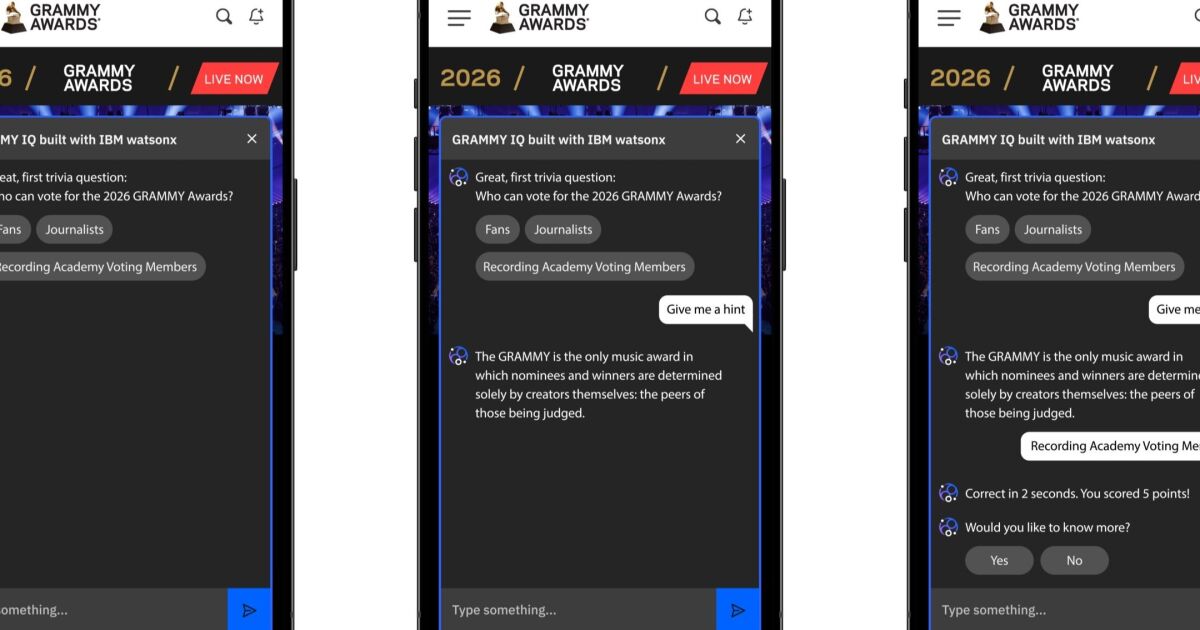 IBM y la Academia de la Grabación se unen y lanzan nuevas experiencias digitales de Watsonx para fans y miembros en torno a los Premios Grammy® 2026