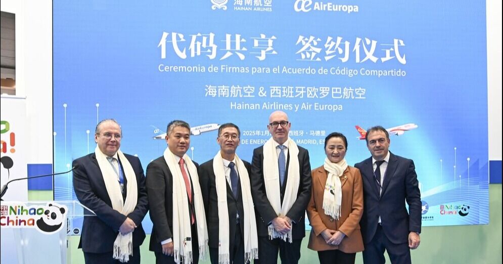 Air Europa y Hainan Airlines sellan un acuerdo para realizar vuelos en código compartido