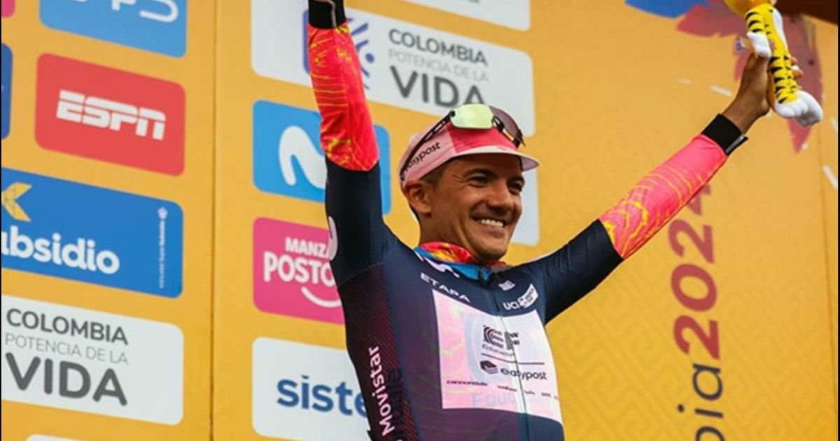 Richard Carapaz logra el segundo lugar en el Tour de Colombia