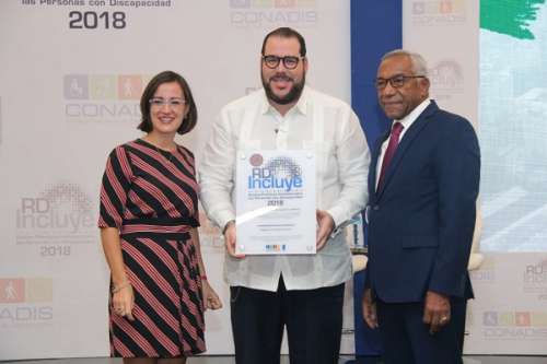 CONADIS concede Sello de las Buenas Prácticas Inclusivas para las Personas con Discapacidad RD Incluye 2018 a la Autoridad Portuaria Dominicana