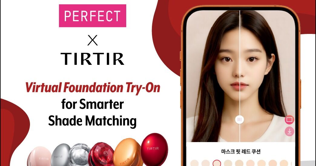 Perfect Corp. impulsa la prueba virtual de bases de maquillaje con realidad aumentada y la selección de tonos mediante inteligencia artificial para la tienda online y la tienda insignia de TIRTIR