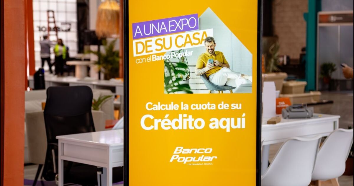 Banco Popular ofrece las familias financiamiento hasta del 100% para vivienda en ExpoConstrucción 2026