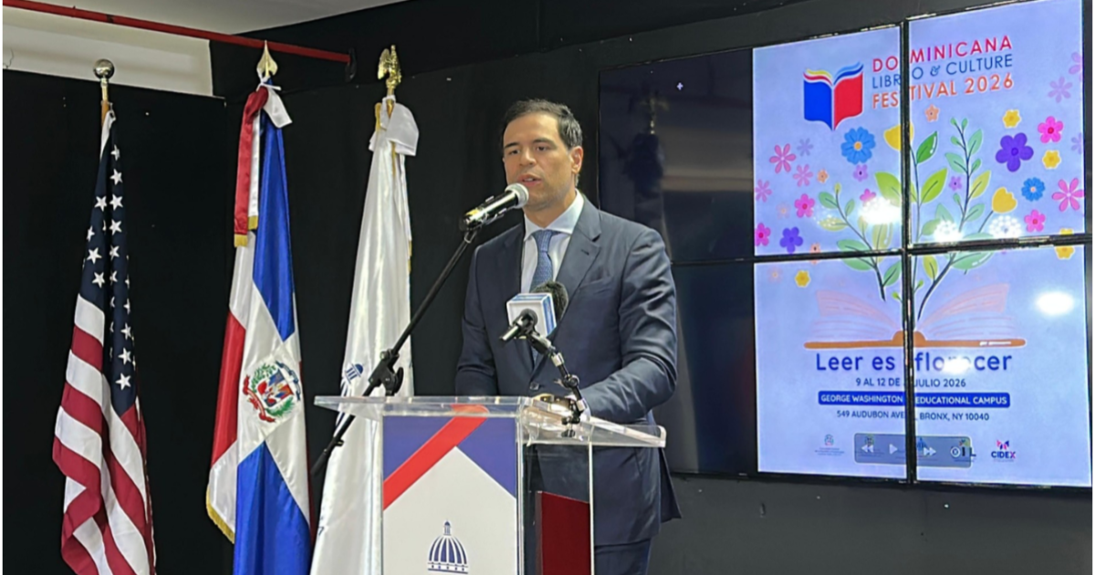 Ministro Roberto Salcedo anuncia realización de Dominicana Libro & Culture Festival – New York 2026