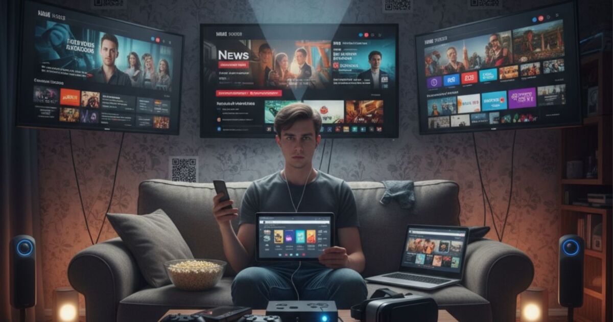 Los estadounidenses pasan más tiempo rodeados de medios de comunicación