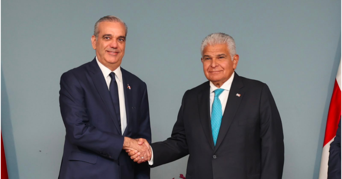 Presidente Abinader se reúne con su homólogo panameño, José Raúl Mulino