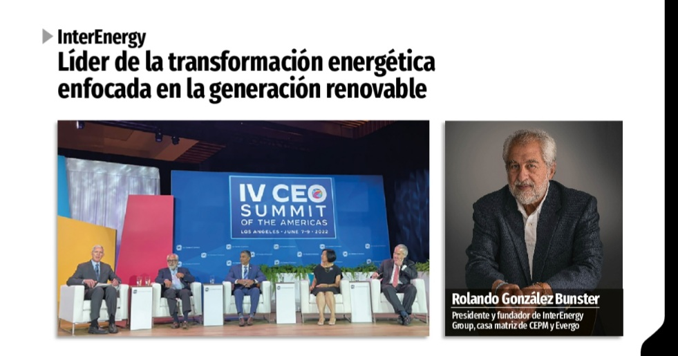 Líder de la transformación energética enfocada en la generación renovable