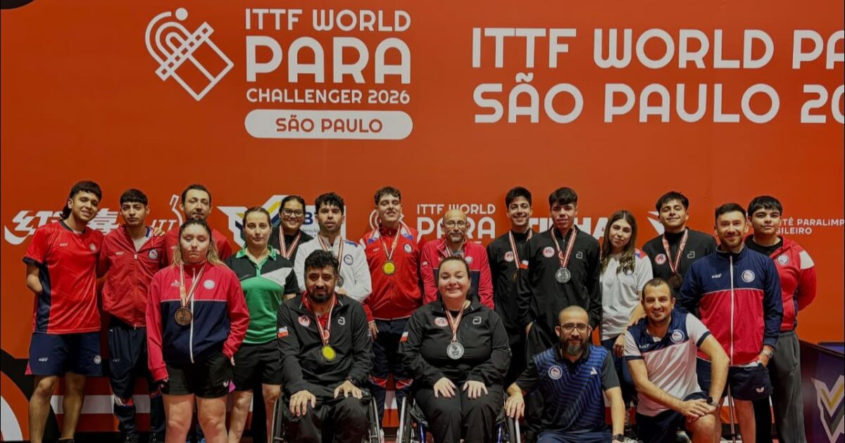 Team ParaChile de Para Tenis de mesa gana 40 medallas internacionales en una brillante semana