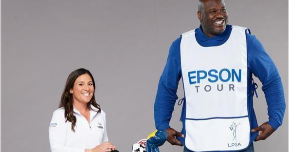Shaquille O’Neal se une a la madre profesional Rachel Rohanna para ayudar a promover el patrocinio principal de Epson de la gira clasificatoria de la LPGA
