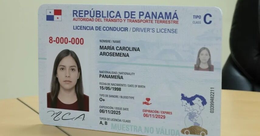 Nuevo diseño de la licencia de conducir estará disponible el 6 de noviembre