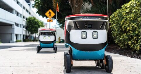 Miami Beach pone a los robots de reparto a raya